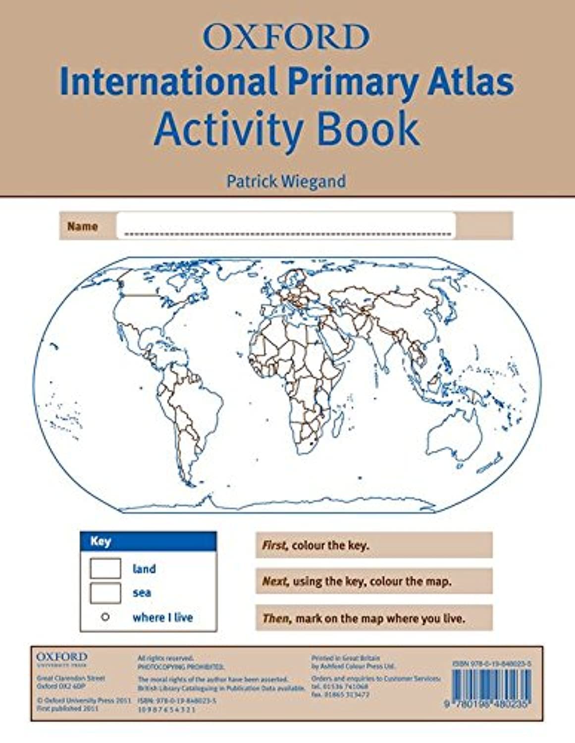 Oxford International Primary Atlas Activity Book 2nd Edition,Used