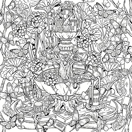 Mythographic Color and Discover: Dream Garden: An Artist's Coloring Book of Floral Fantasies,Used