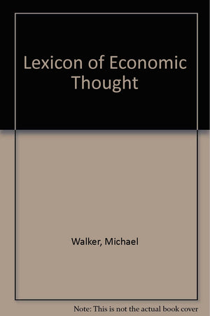 Lexicon Of Economic Thought,Used
