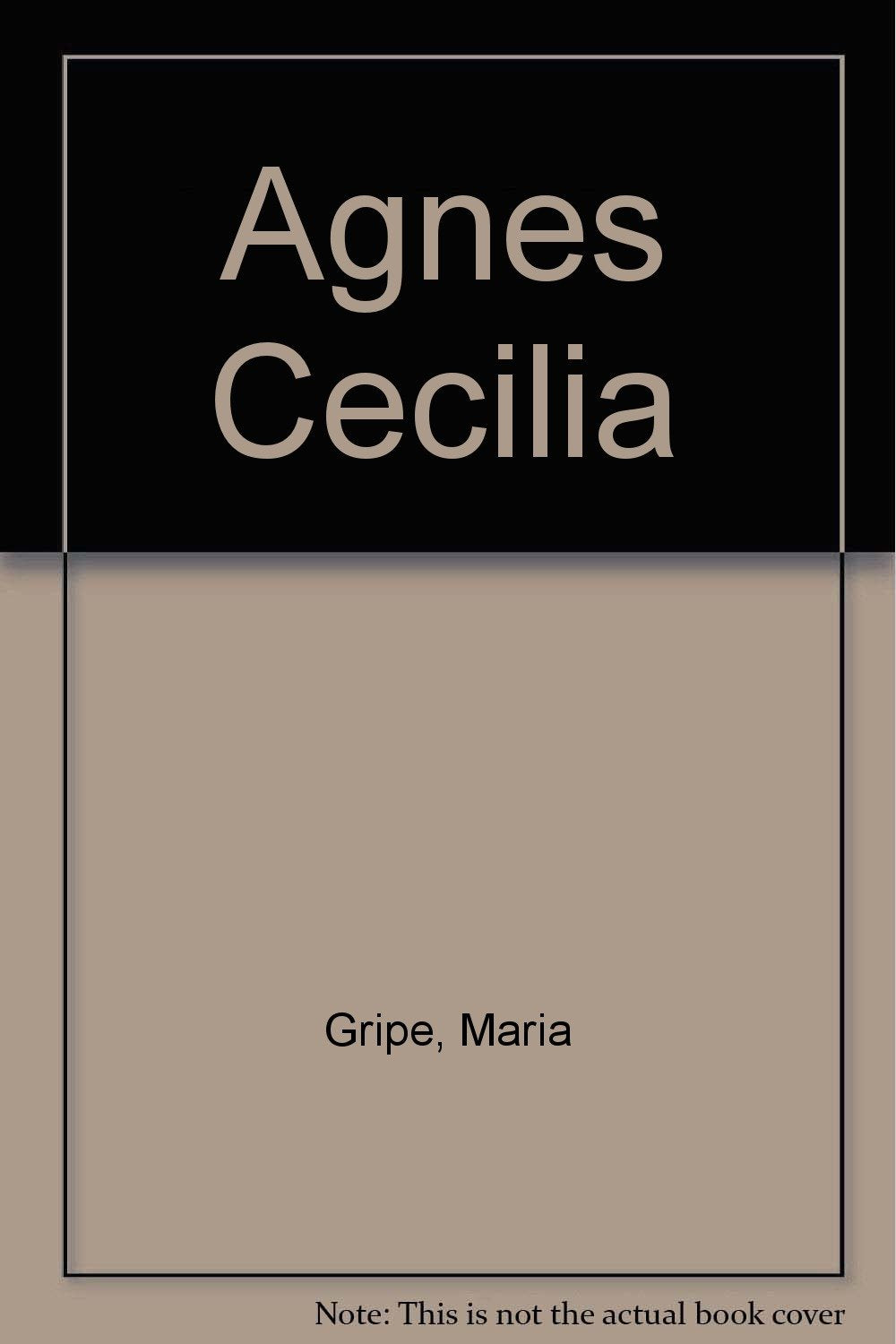 Agnes Cecilia (English and Swedish Edition),Used
