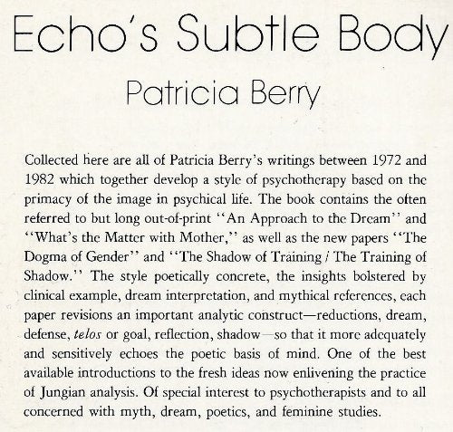 Echos Subtle Body,New