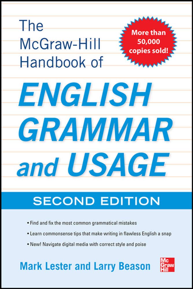 Mcgrawhill Handbook Of English Grammar And Usage, 2Nd Edition: With 160 Exercises,New