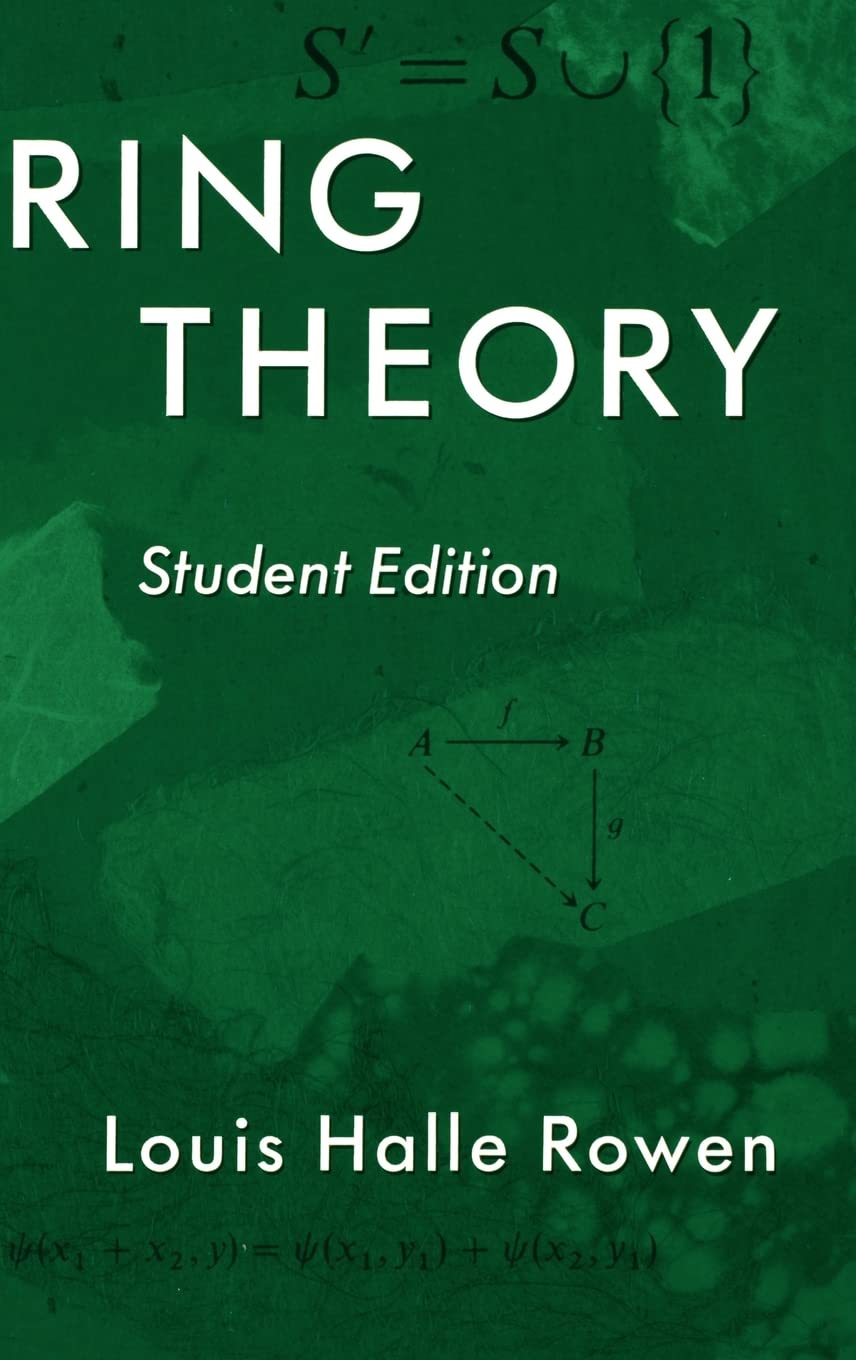 Ring Theory, Student Edition,Used