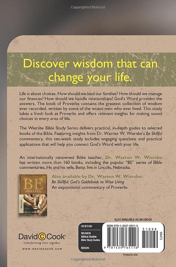The Wiersbe Bible Study Series: Proverbs: God's Guidebook to Wise Living,Used