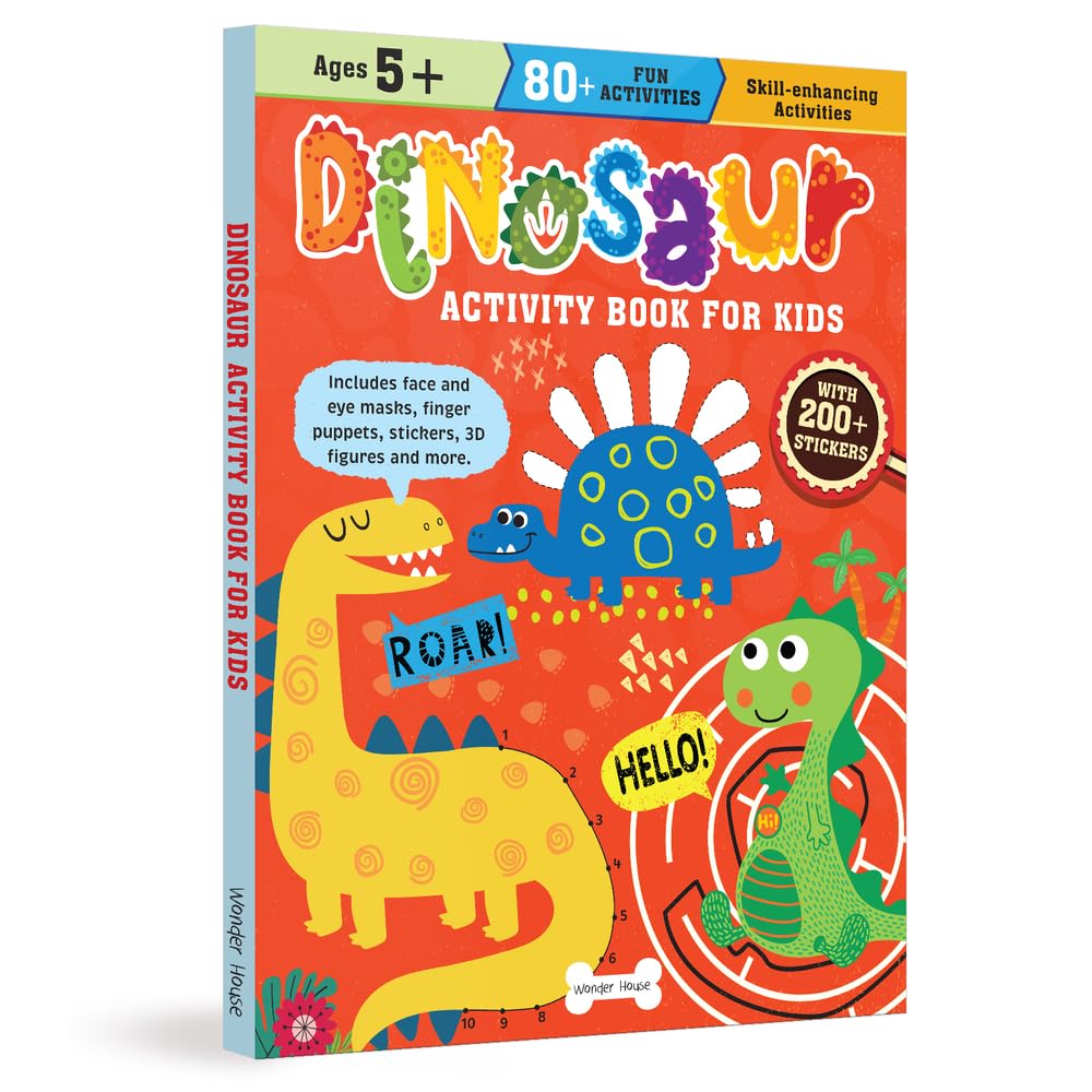 Dinosaur Activity Book For Kids,New