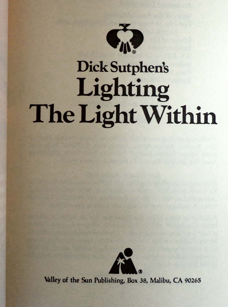 Dick Sutphen's Lighting the Light Within,Used