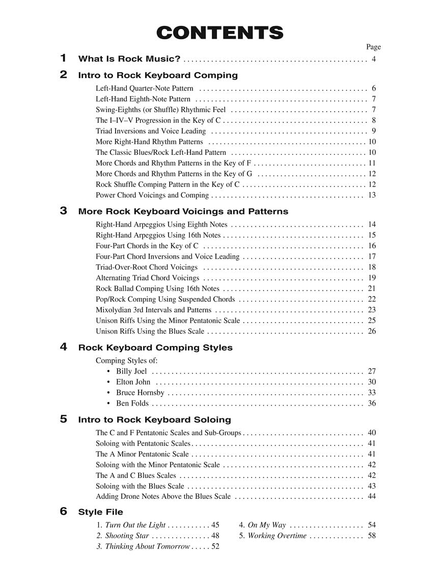 Beginning Rock Keyboard Book/Online Audio (Hal Leonard Keyboard Style),New