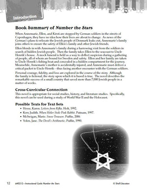 Number the Stars: An Instructional Guide for Literature  Novel Study Guide for Elementary School Literature with Close Reading ,Used