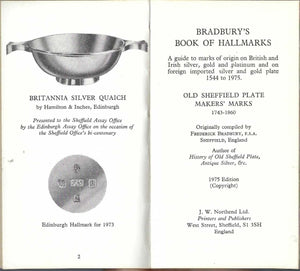 Bradburys Book of Hallmarks,Used