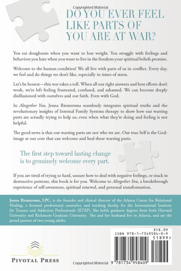 Altogether You: Experiencing personal and spiritual transformation with Internal Family Systems therapy,Used