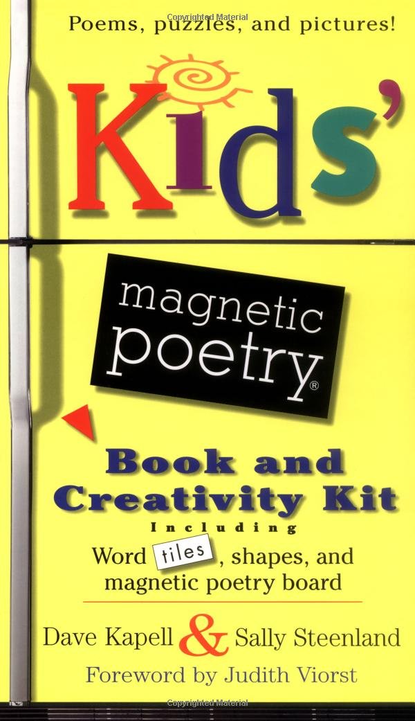 Kids' Magnetic Poetry Book and Creativity Kit,New