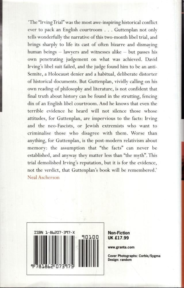 The Holocaust on trial: history, justice and the David Irving libel case,Used