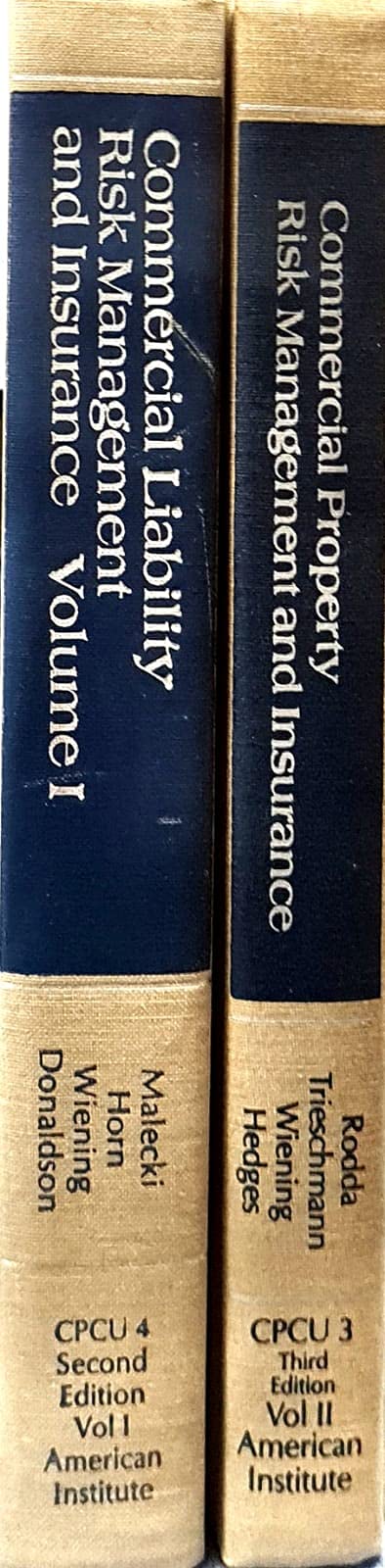 Commercial Liability Risk Management and Insurance (Volume II),Used
