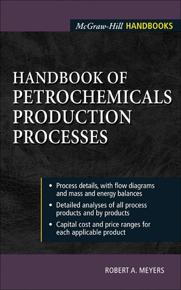Handbook of Petrochemicals Production Processes (McGrawHill Handbooks),Used