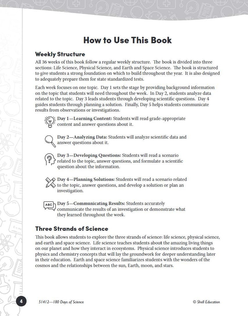 180 Days?: Science, Earth and Space Science for 6th Grade Practice Workbook for Classroom and Home, Cool and Fun Practice Create,Used