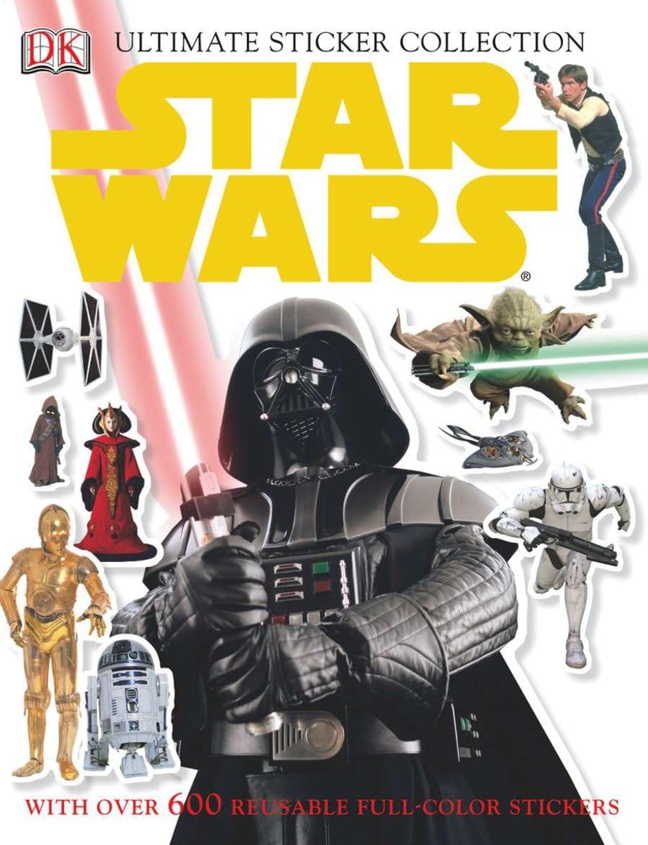 Ultimate Sticker Collection: Star Wars: With Over 600 Reusable FullColor Stickers,Used
