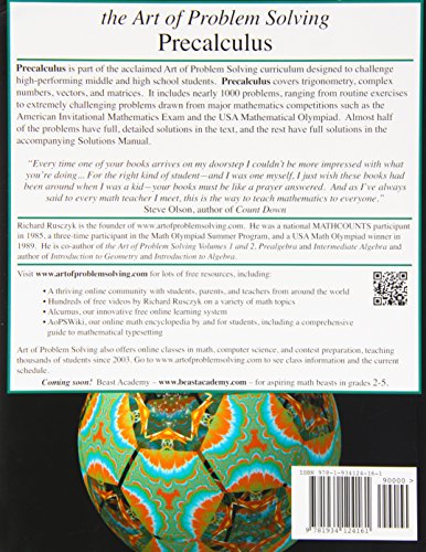 Precalculus (Art of Problem Solving),Used