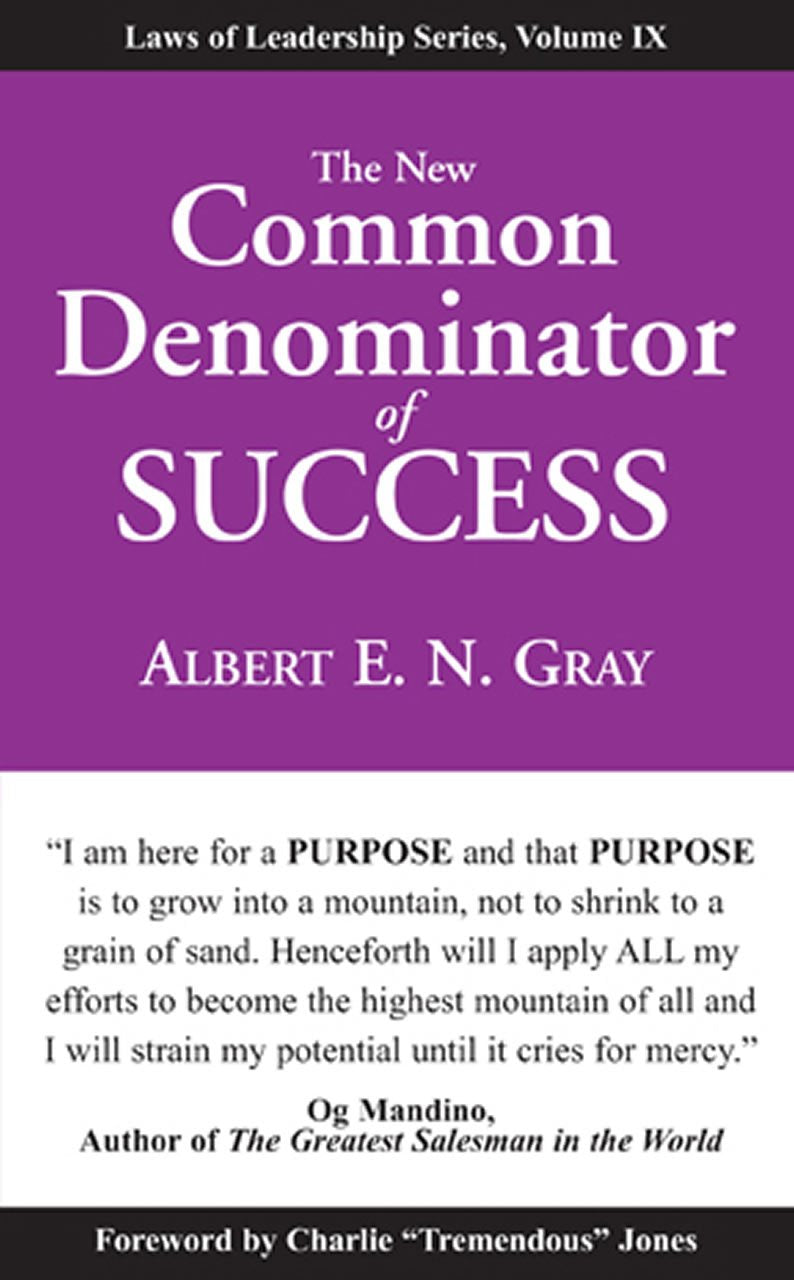 The New Common Denominator of Success (Laws of Leadership),Used