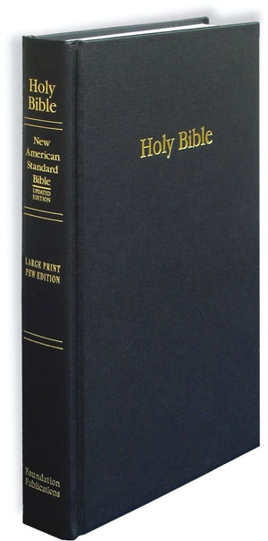 Nasb Large Print Pew Bible (Black, Hardcover Cloth)