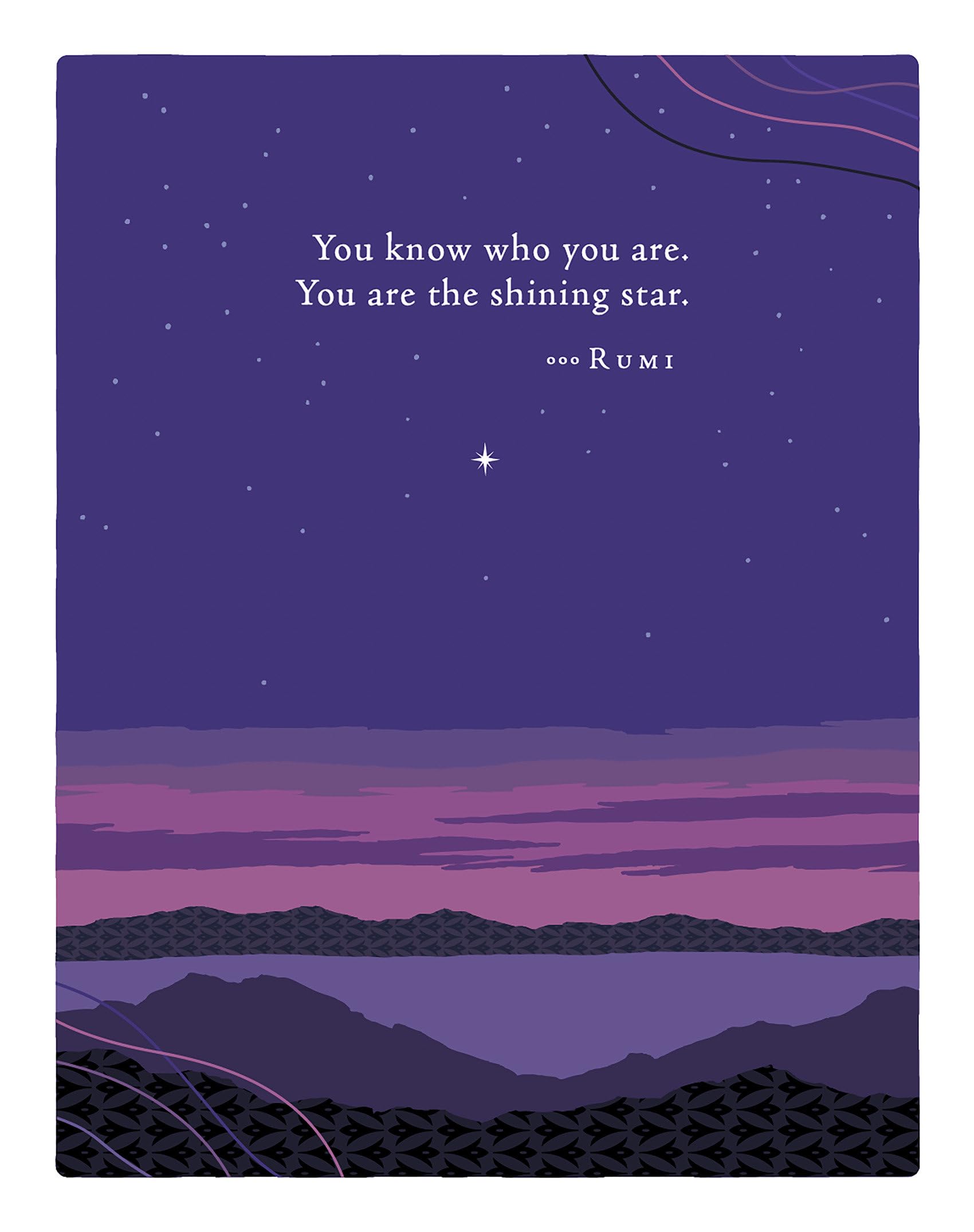 Positively Green Greeting Cards: Encouragement  Shine Your Own Light (Pack Of 6)
