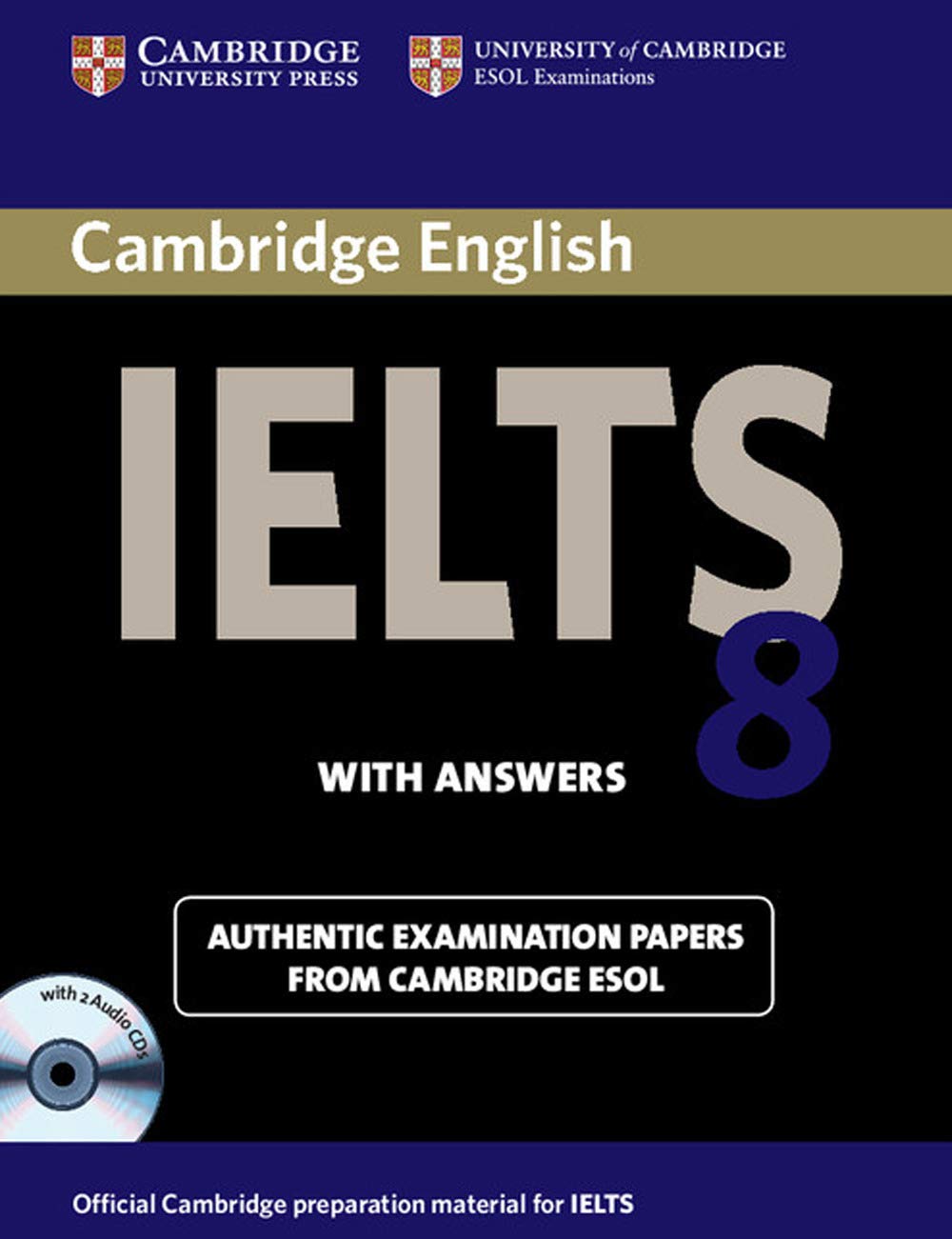 Cambridge IELTS 8 Selfstudy Pack (Student's Book with Answers and Audio CDs (2)),Used