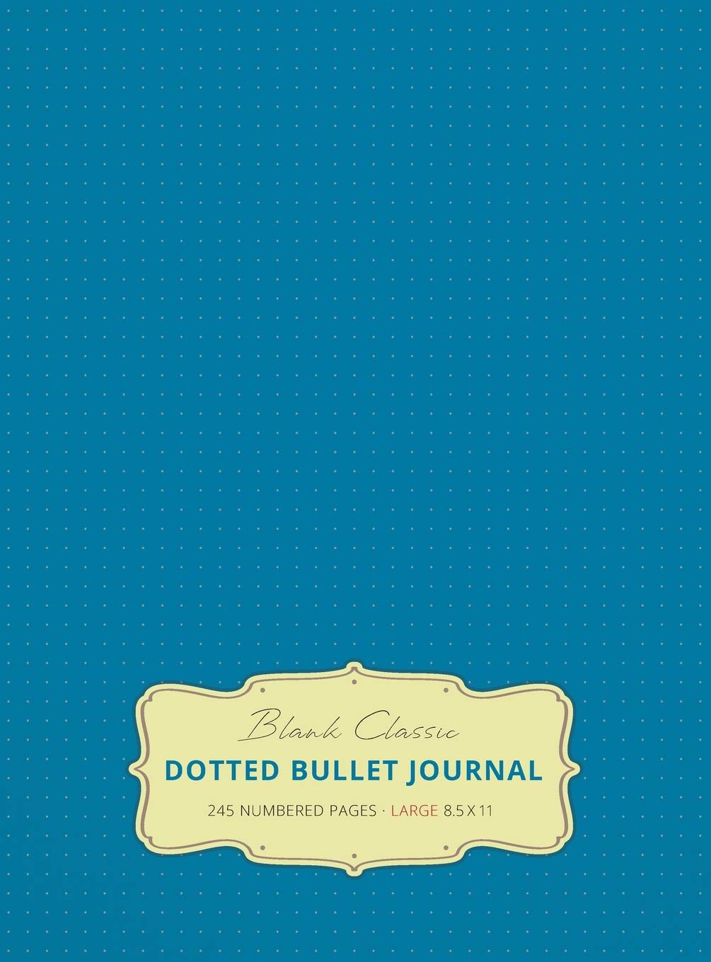 Large 8.5 x 11 Dotted Bullet Journal (Blue #9) Hardcover  245 Numbered Pages,Used