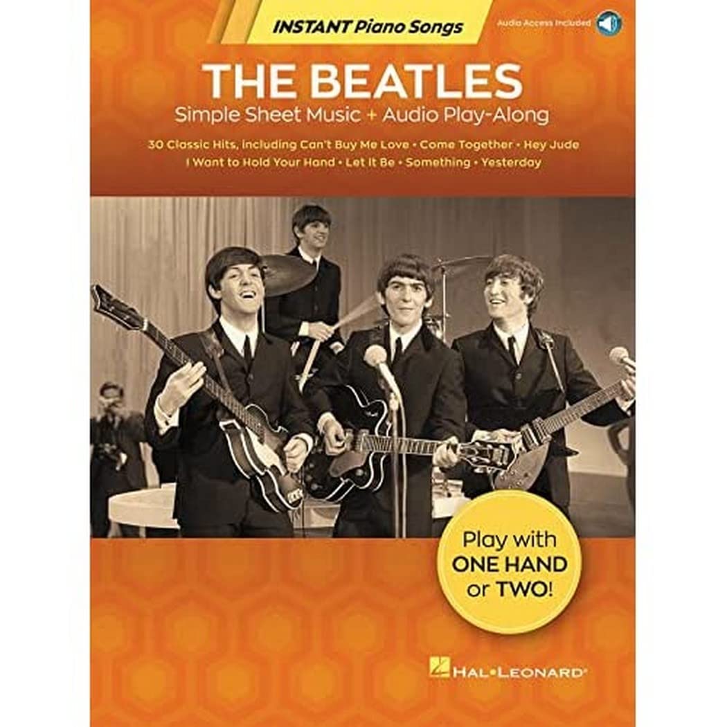 The Beatles  Instant Piano Songs Simple Sheet Music + Audio PlayAlong Book/Online Audio,Used