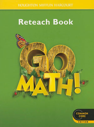 Reteach Workbook Student Edition Grade 1 (Go Math!),Used