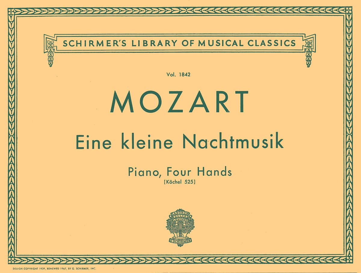 Eine Kleine Nachtmusik (K. 525): Piano Duet (Schirmer's Library of Musical Classics),Used