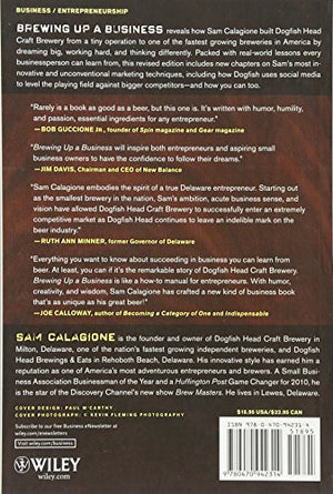 Brewing Up A Business: Adventures In Beer From The Founder Of Dogfish Head Craft Brewery,New
