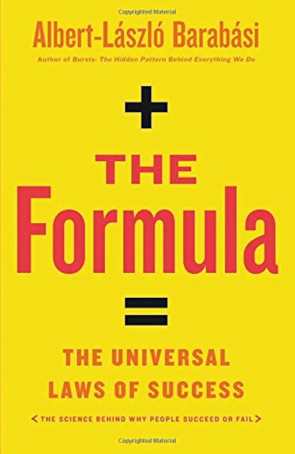 The Formula: The Universal Laws Of Success,New