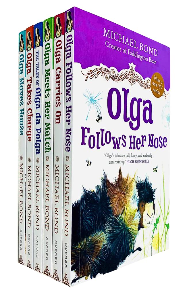 Olga Da Polga Series 6 Books Collection Set By Michael Bond (Tales Of Olga Da Polga, Meets Her Match, Takes Charge, Moves House,-new,New