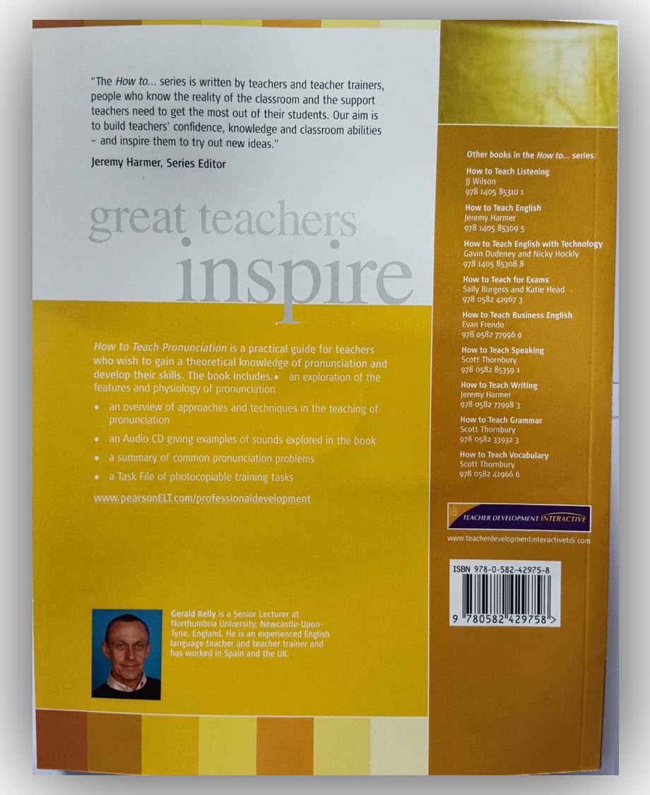 How To Teach Pronunciation (Book with Audio CD),Used