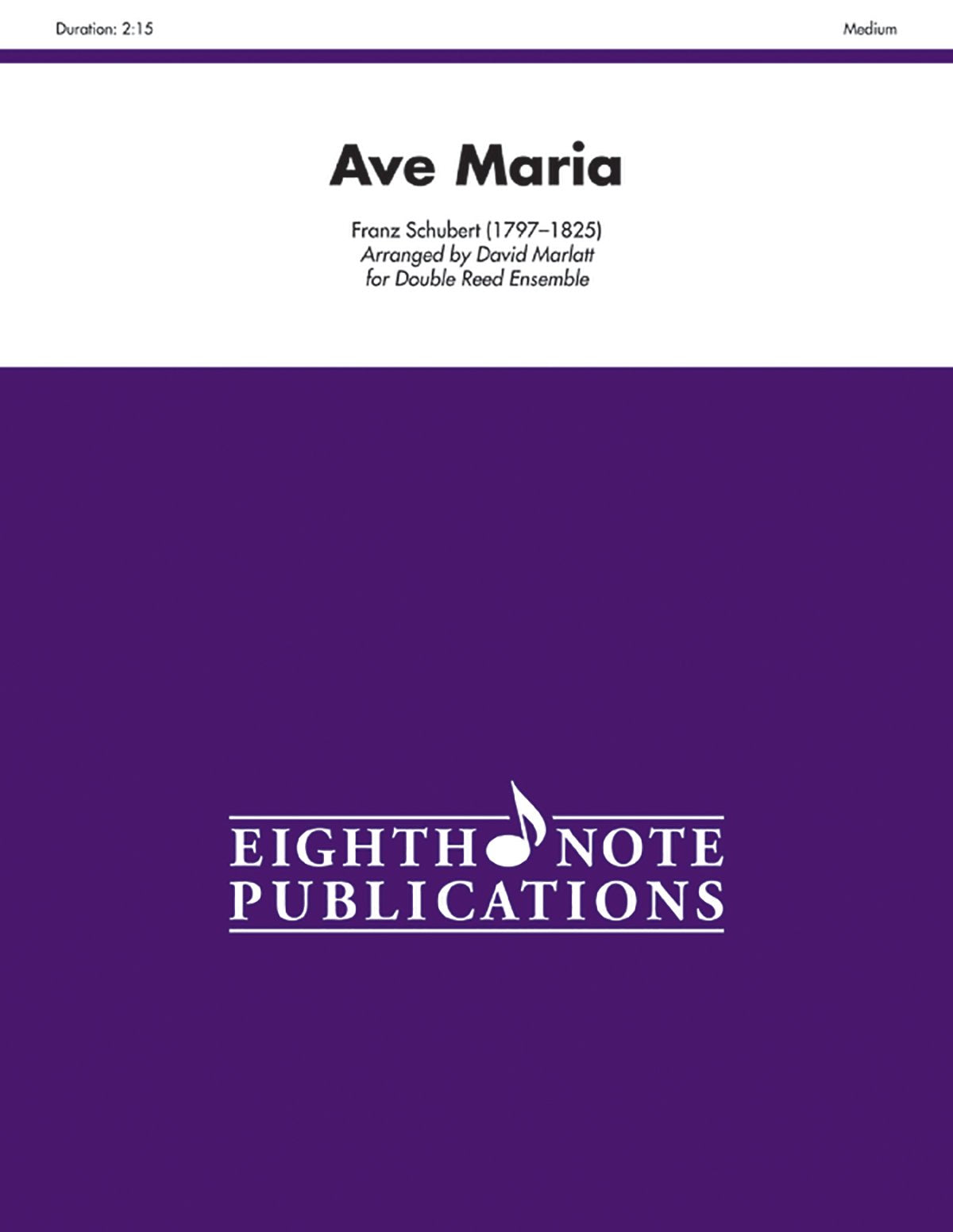 Ave Maria: For Double Reed Ensemble, Score & Parts (Eighth Note Publications),Used