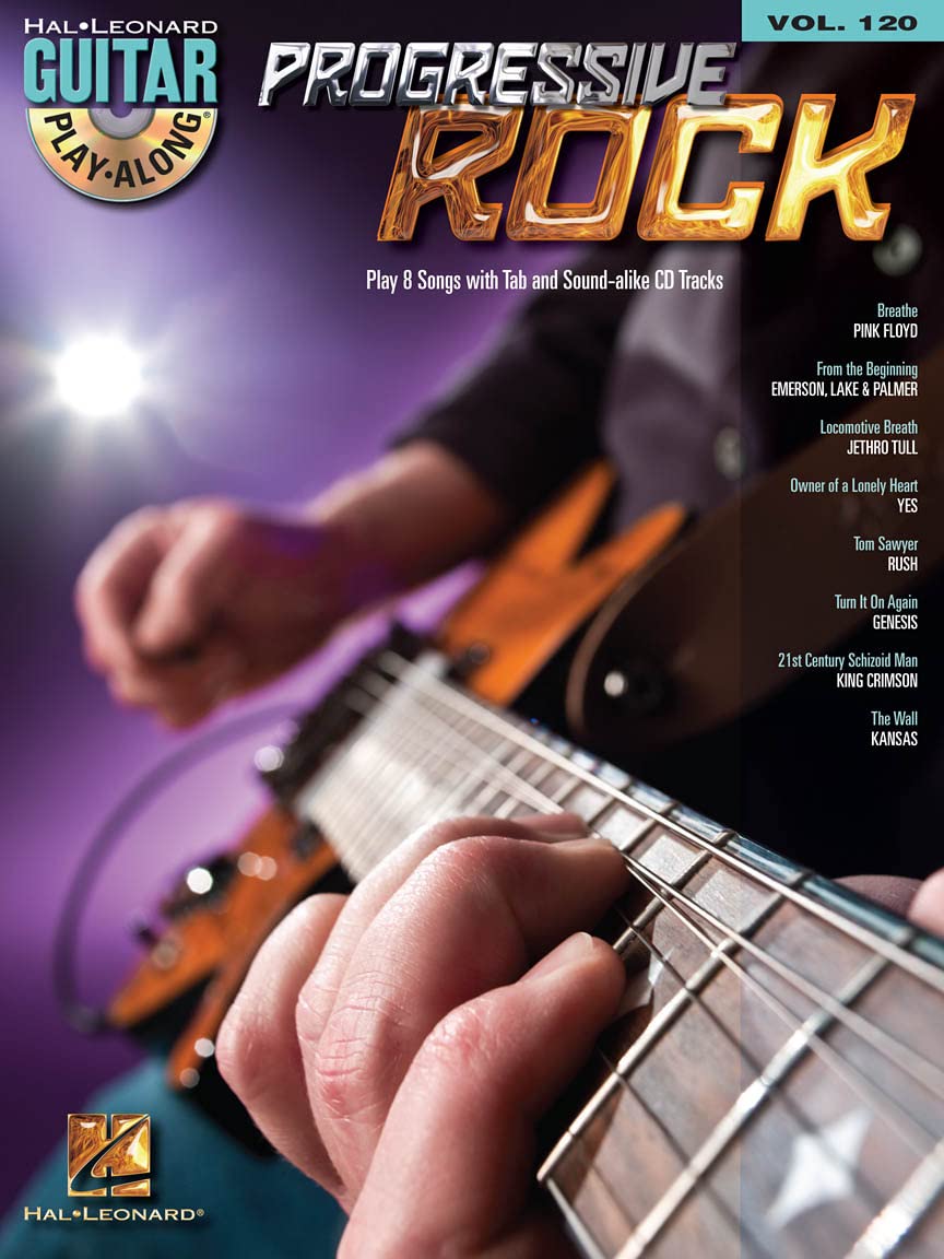 Progressive Rock: Guitar PlayAlong Volume 120 (Hal Leonard Guitar PlayAlong, 120),Used
