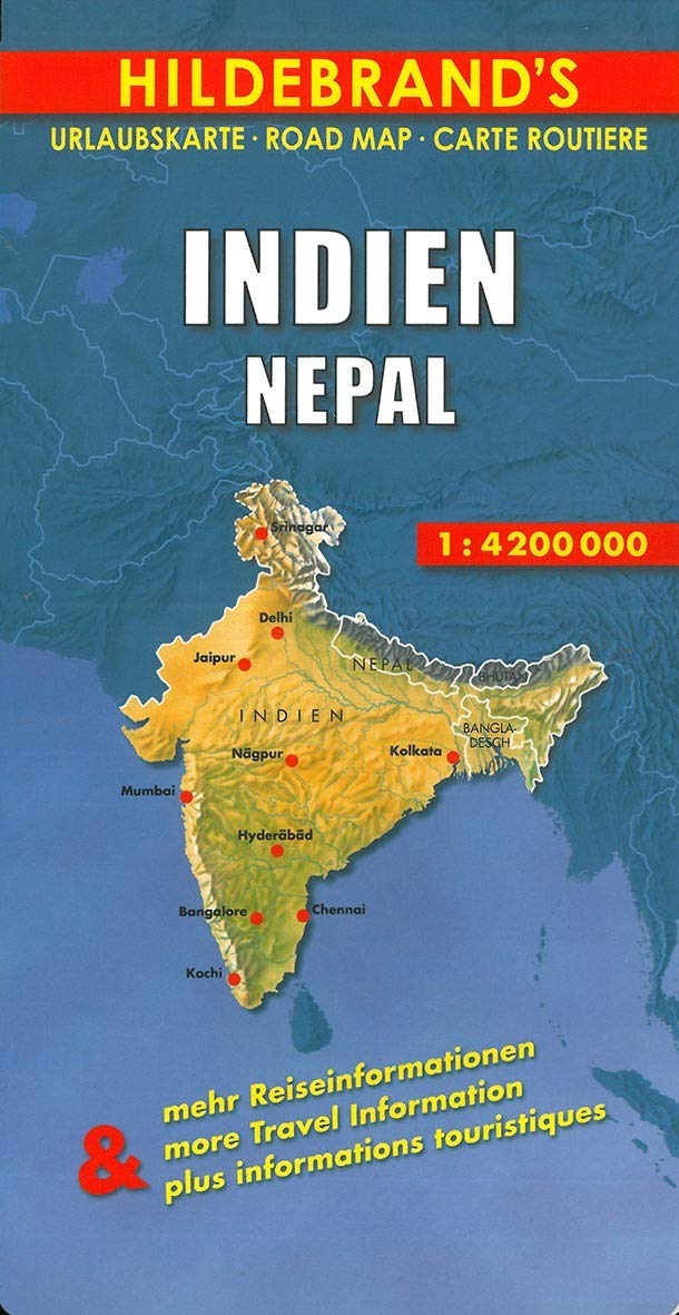 India Nepal (TRAVEL MAP TOUR),Used