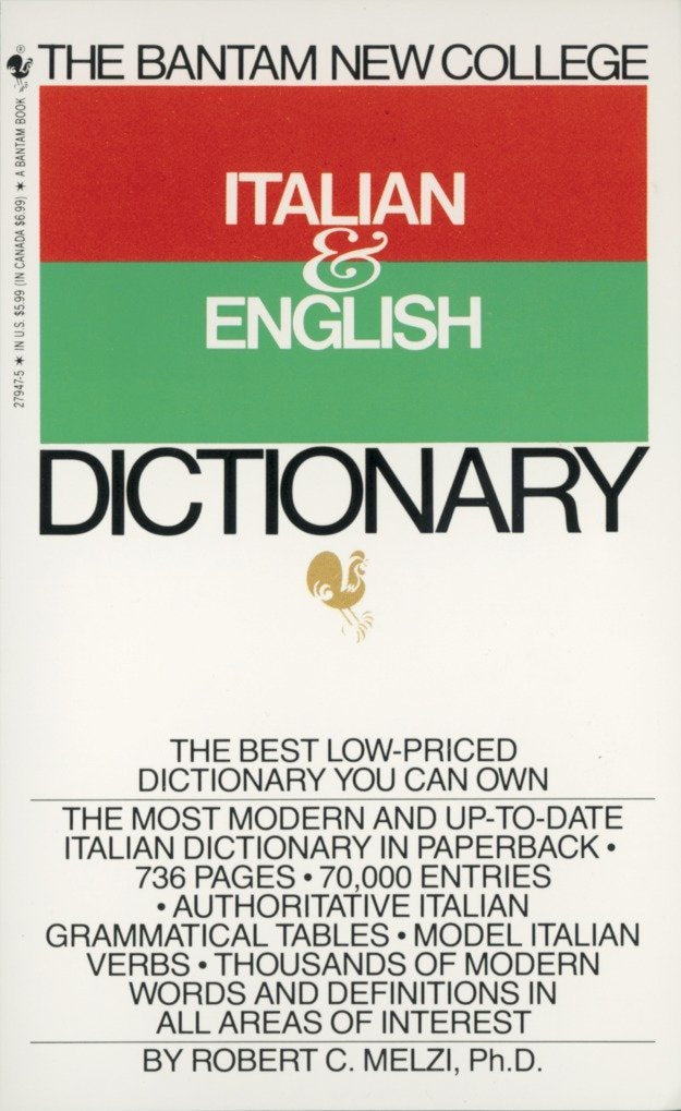 The Bantam New College Italian & English Dictionary,Used