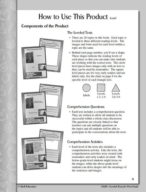 Leveled Texts for First Grade,Used