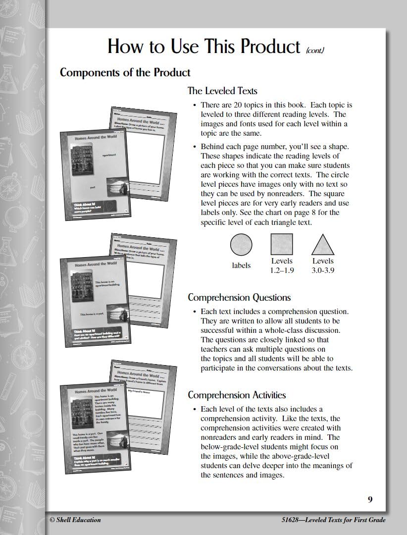 Leveled Texts for First Grade,Used