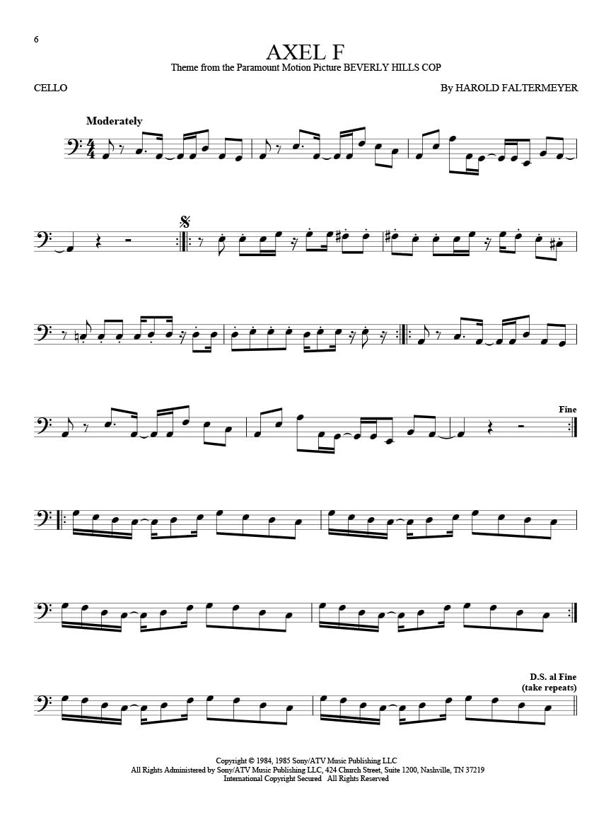 101 Movie Hits for Cello,New