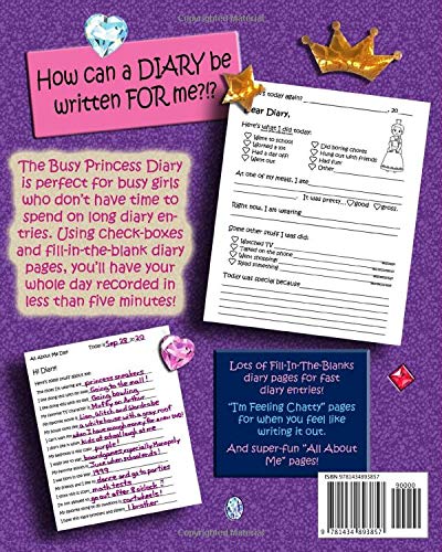 The Busy Princess Diary: The Diary That's Written For You! (Cute Coloring Books for Kids),Used