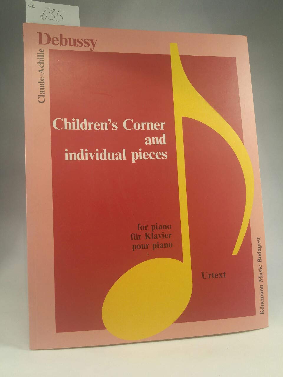 Children's Corner and Individual Pieces (Music Scores),Used