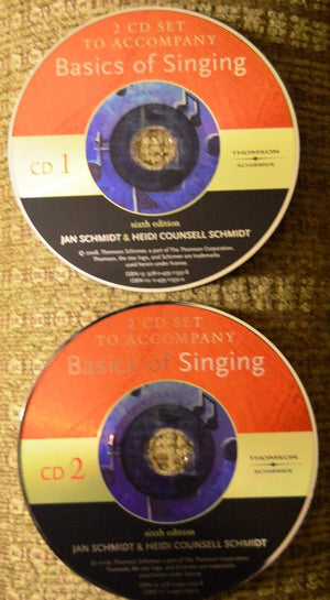 2 CD Set for Schmidt/Counsell Schmidt's Basics of Singing, 6th,Used