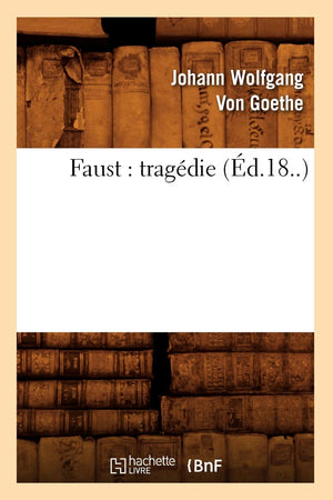 Faust: Tragdie (d.18..) (Litterature) (French Edition),Used