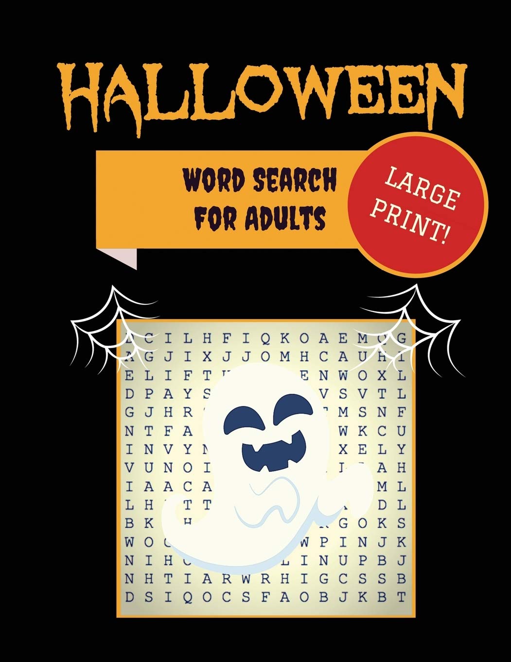 Large Print Halloween Word Search For Adults: 30+ Spooky Puzzles ExtraLarge, For Adults & Seniors With Scary Pictures Trickor,Used