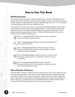 180 Days: Science, Earth and Space Science for 2nd Grade Practice Workbook for Classroom and Home, Cool and Fun Practice Created,Used