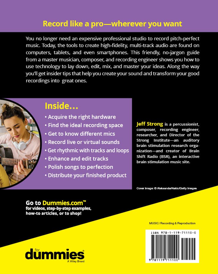 Home Recording For Dummies,Used