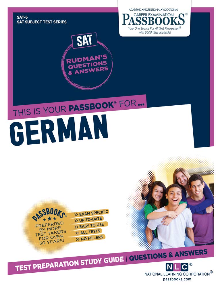 German (SAT6): Passbooks Study Guide (6) (College Board SAT Subject Test Series),Used