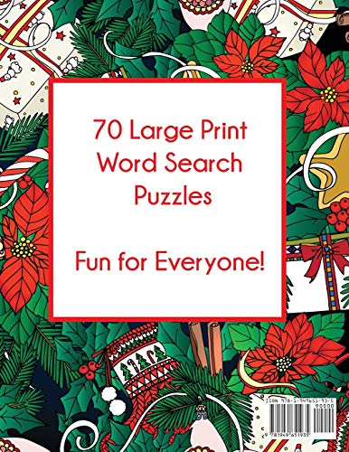 Christmas Word Search Puzzles, Large Print,Used