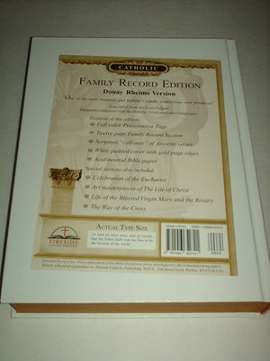 Holy Bible, Catholic, Family Record Edition,Used